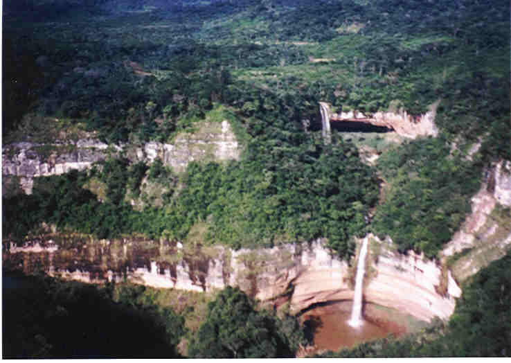 Remote Cascading Cliffs and Water Falls